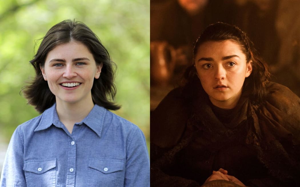 Chloe Swarbrick and Arya Stark.