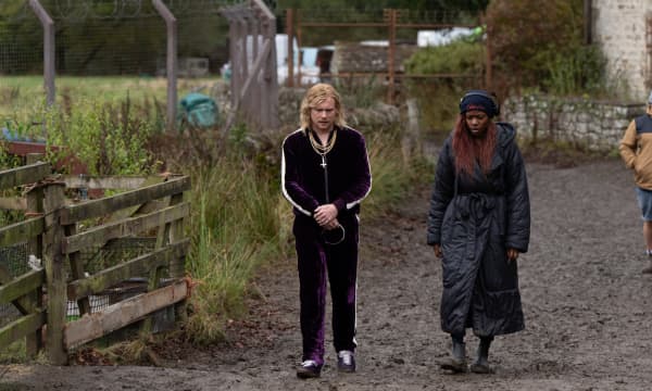 Jack O'Connell and Nia DaCosta in 28 Years Later: The Bone Temple.