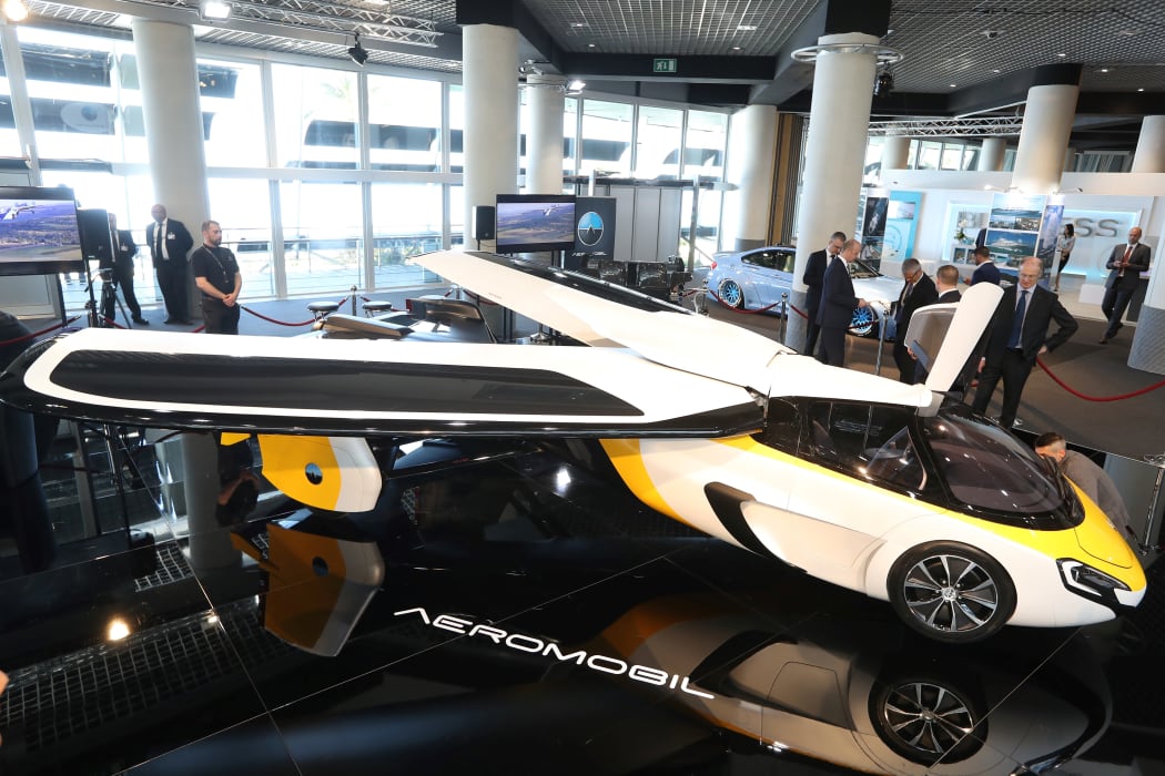 Flying cars are the latest hot thing. This  Aeromobil, a flying supercar was displayed at an exclusive luxury goods expo in Monaco in April 2017.