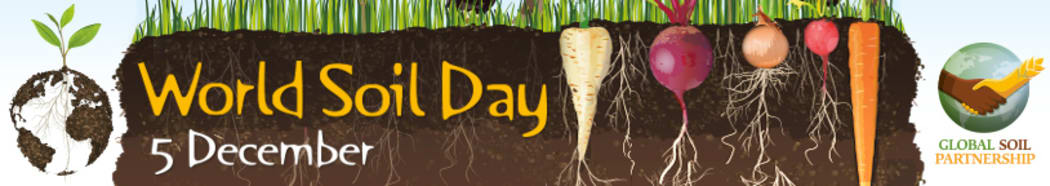 The official banner, produced by the United Nations Food and Agriculture Organization, to celebrate World Soil Day 2014.