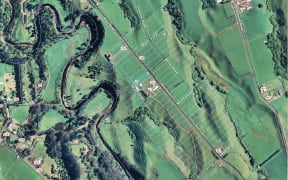 Map of the paper roads in Taranaki acquired by Green School.