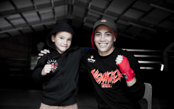 Mea Motu with Isaac and Alina Peach's son Zen.