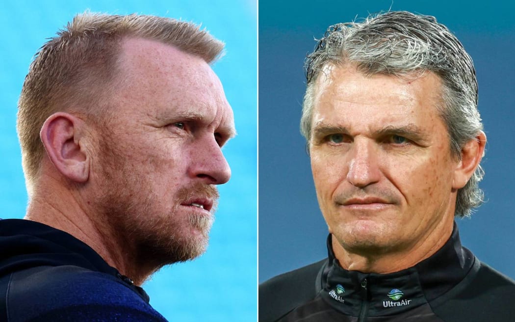 Warriors coach Andrew Webster & Penrith Panthers coach Ivan Cleary.