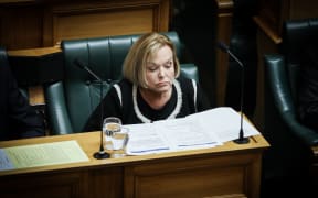Leader of the Opposition Judith Collins considers her options for follow-up questions during the first Question Time of the 53rd Parliament
