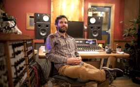 Lee Prebble in studio