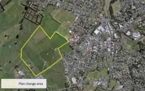 A map of the planned development by Matoaka Holdings, Pokorua Limited and Gardon Trust.