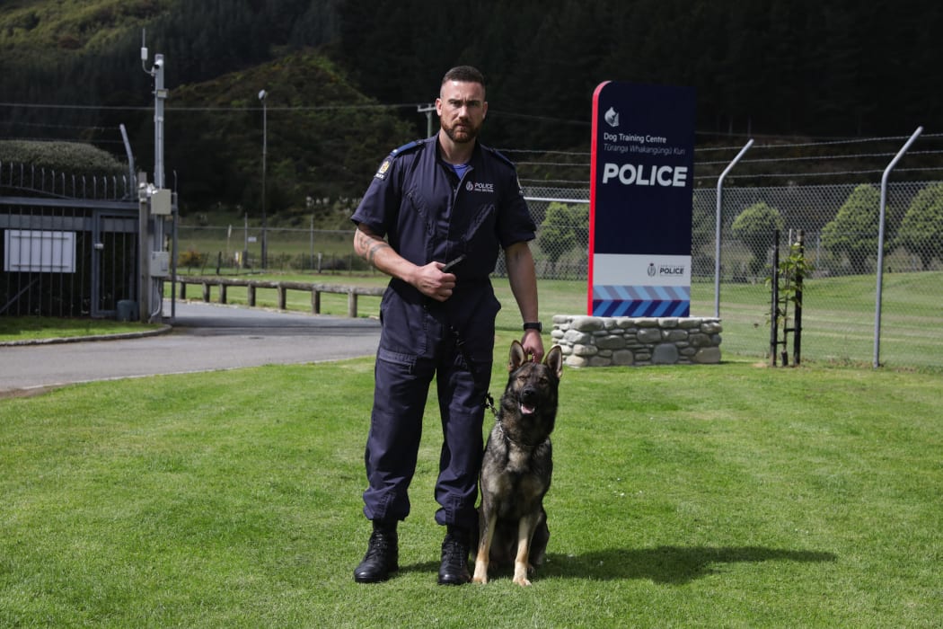 Constable Regan Mauheni with Paikea.