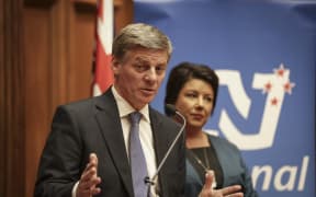 Bill English announced as the new Prime Minister of New Zealand, Paula Bennett as Deputy Prime Minister. Prime Minster Bill English speaks to media after the annoucement.