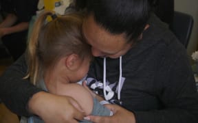 Tui Matthews and her son Robbie.