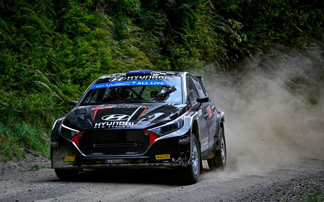 Hayden Paddon (NZL) and John Kennard (NZL) in the Hayden Paddon Racing Hyundai i20N RC2.