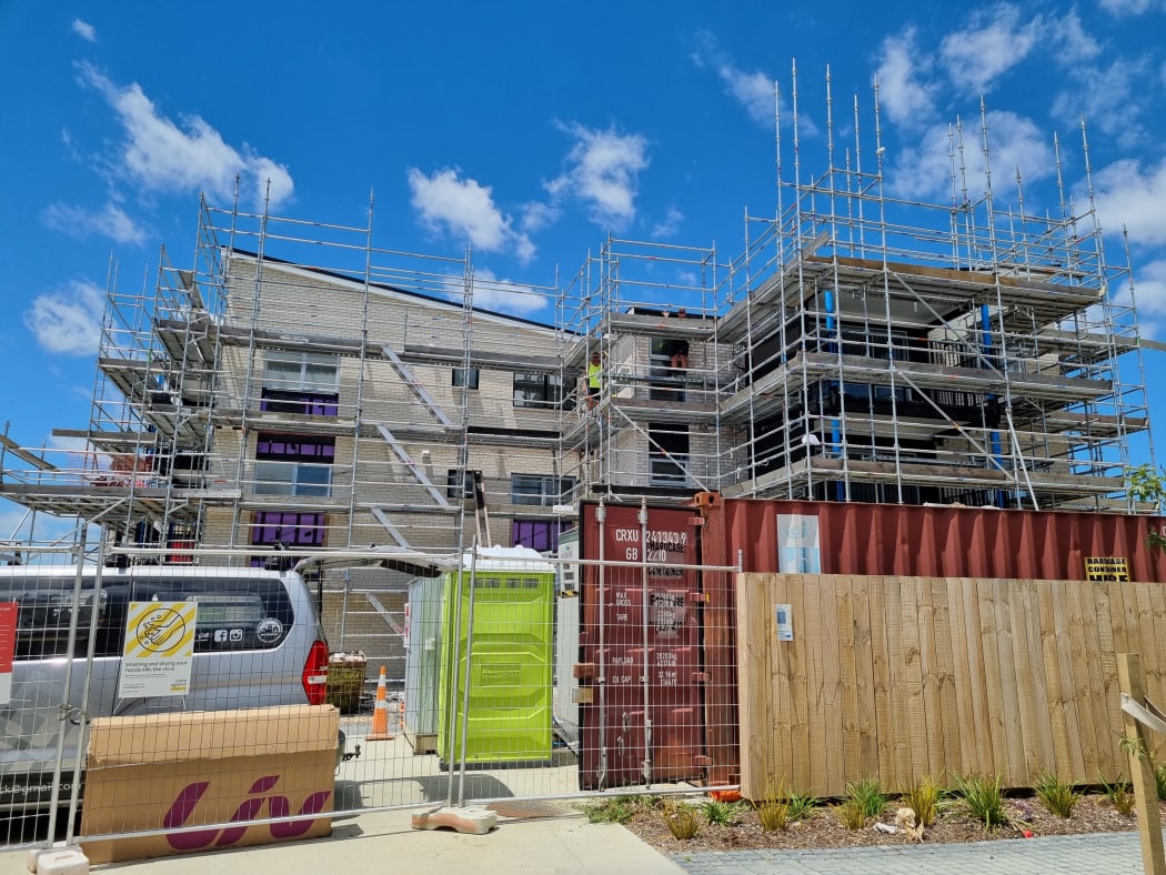 A construction site in Manukau, South Auckland.