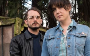 Elijah Wood and Melanie Lynskey in 'I Don't Feel at Home in This World Anymore'