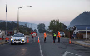 Wakefield township have cordons around it as an evacuation is ordered.