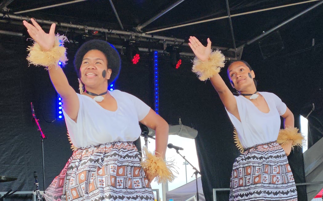 A cultural Fijian performance at the Wellington Pasifika Festival 2024.