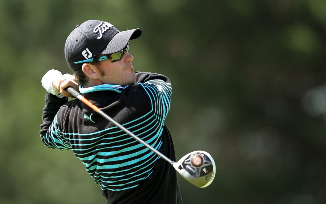 New Zealand golfer Josh Geary in action.