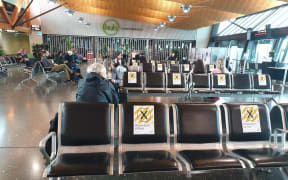 Christchurch Airport lounge 14 May 2020