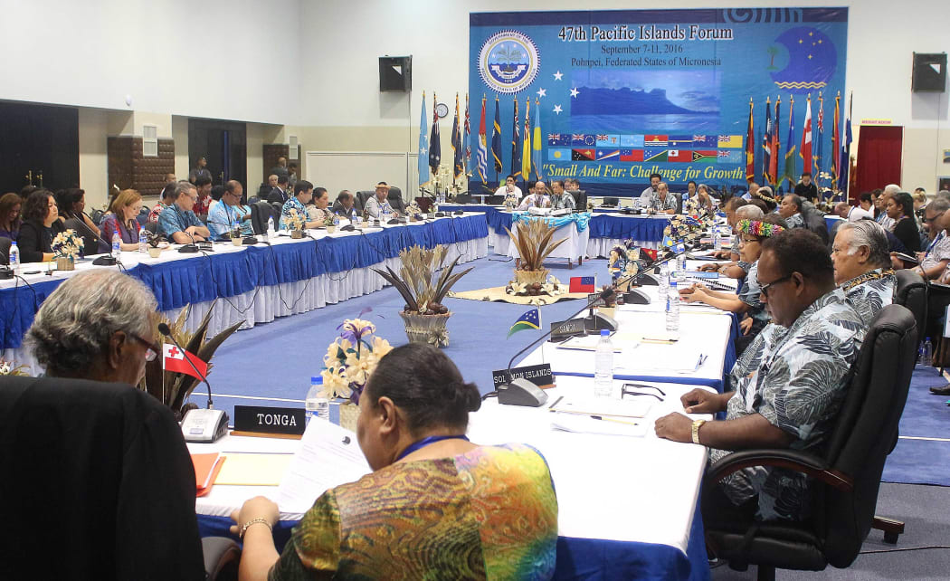 Plenary session of Pacific Islands Forum in the Federated States of Micronesia