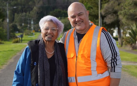 Tangiwai Ria and Willie Te Aho on Waihirere Domain Road.