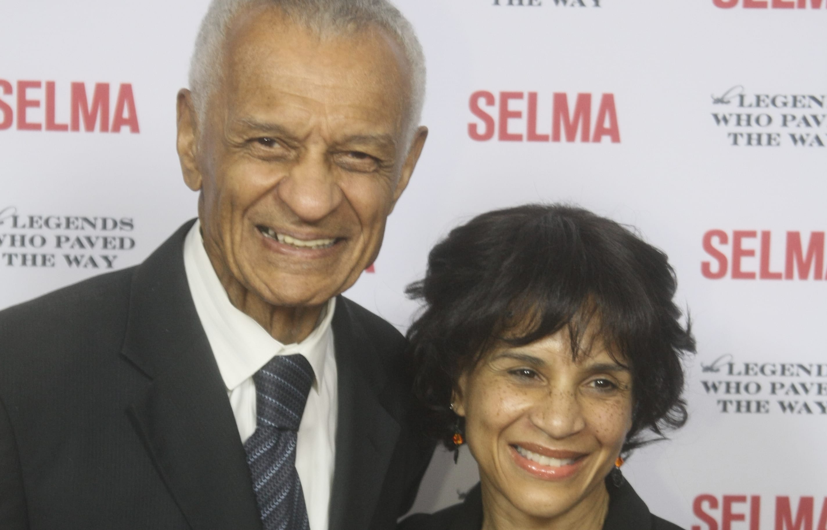 CT Vivian and Octavian Vivian attend a special screening of "Selma," in Goleta, California, December 6, 2014 as part of "The Legends Who Paved The Way" gala event.     AFP PHOTO / Rod Rolle (Photo by Rod Rolle / AFP)