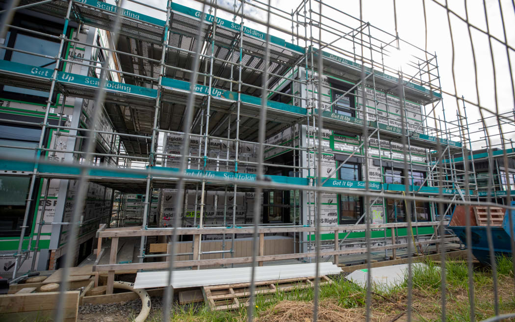 Homes under construction for the TV3 television programme 'The Block' sit unfinished as the show has been cancelled in its 11th season.