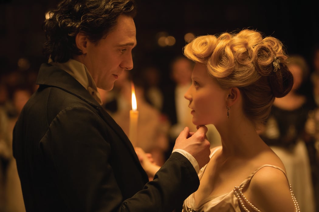 Tom Hiddleston and Mia Wasikowska in a scene from Guillermo Del Toro’s Crimson Peak
