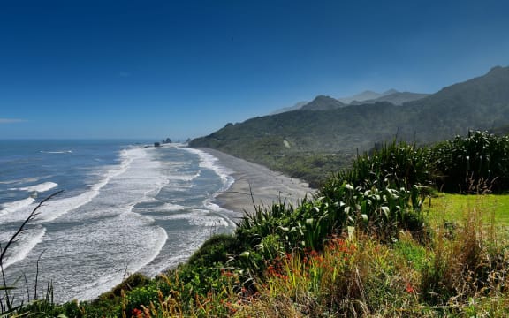 Motukiekie Beach on the West Coast.