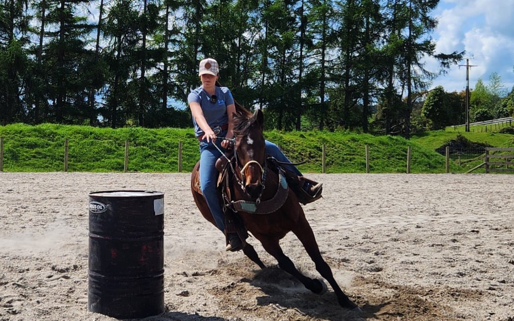 In July 2024 Riley competed in barrel racing in the National High School Finals Rodeo in Wyoming