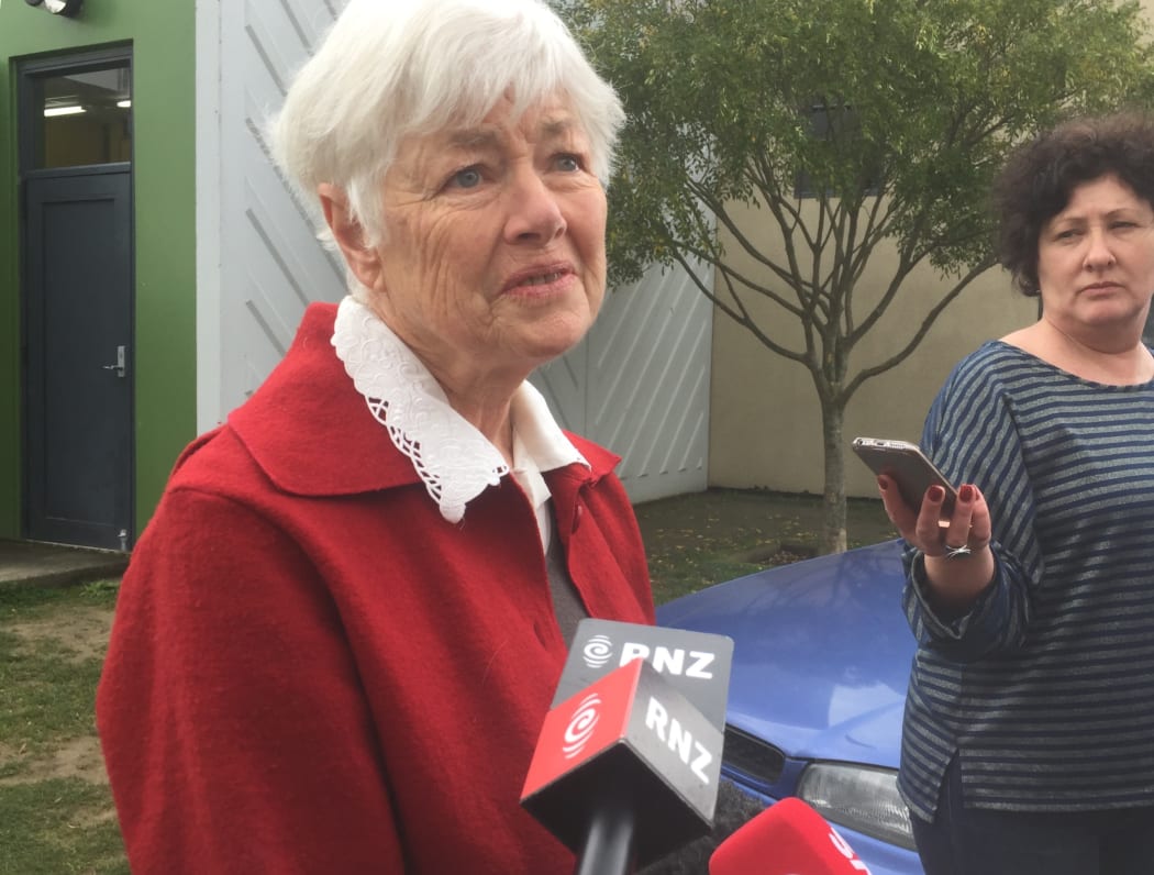 Jeanette Fitzsimons at the Green Party conference in August 2018