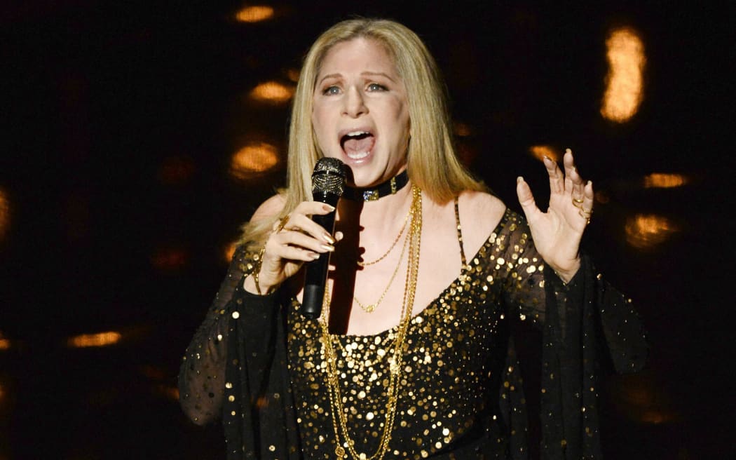 HOLLYWOOD, CA - FEBRUARY 24: Singer/actress Barbra Streisand performs onstage during the Oscars held at the Dolby Theatre on February 24, 2013 in Hollywood, California.