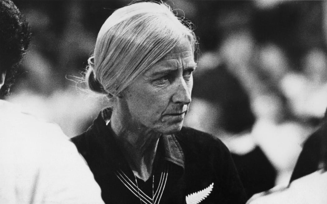 Head coach Lois Muir, New Zealand Silver Ferns international netball team. (Coach from 1974–1988). © Copyright photo: www.photosport.nz