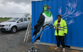 Pascal Atiga-Bridger, a multidisciplinary artist from Papakura who specialises in painting