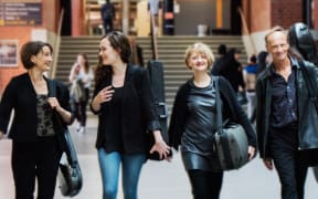 The New Zealand String Quartet (left to right: Helene Pohl, Monique Lapins, Gillian Ansell, Rolf Gjelsten)