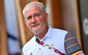 Belgian hockey head coach Shane McLeod pictured during a press moment in the Olympic village on day 10 of the 'Tokyo 2020 Olympic Games' in Tokyo, Japan on Monday 02 August 2021.