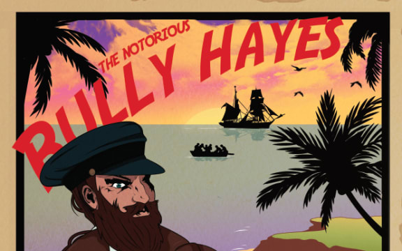 Bully Hayes poster by Massey University student Danielle Langley