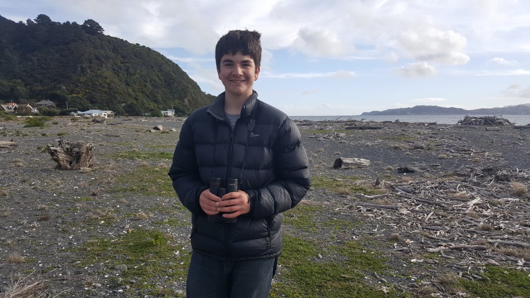 George Hobson regularly visits the beach at Eastbourne to monitor the small banded dotterel population.