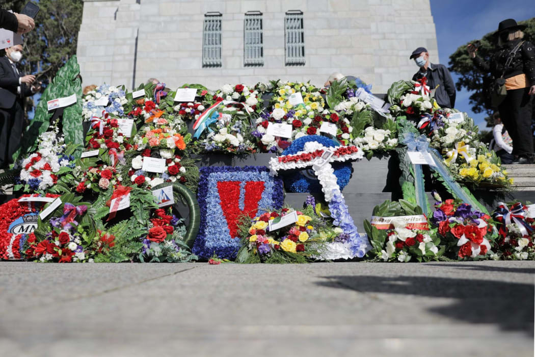 Wreaths laid at Pukeahu National War Memorial in Wellington