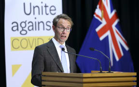 Director-General of Health Dr Ashley Bloomfield speaks to media during a press conference at Parliament on April 14, 2020 in Wellington, New Zealand.