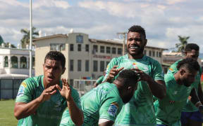 Drua players get ready to face Moana Pasifika