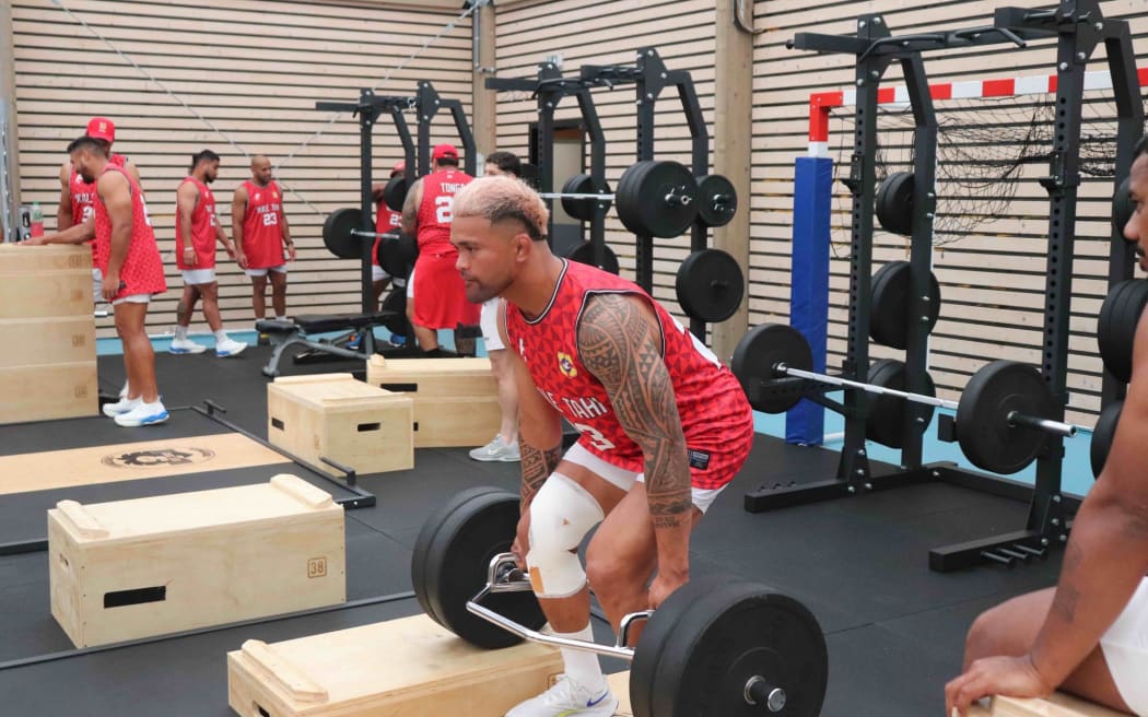 Tongan players in France for the 2023 Rugby World Cup. Photos: Tonga Rugby Union
