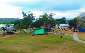 Students protest at the University of Papua New Guinea