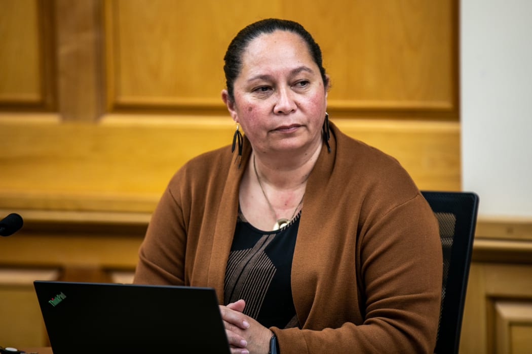 ACT MP Nicole McKee sits on the Justice Committee in an estimates hearing for the Minister for Courts Aupito William Sio
