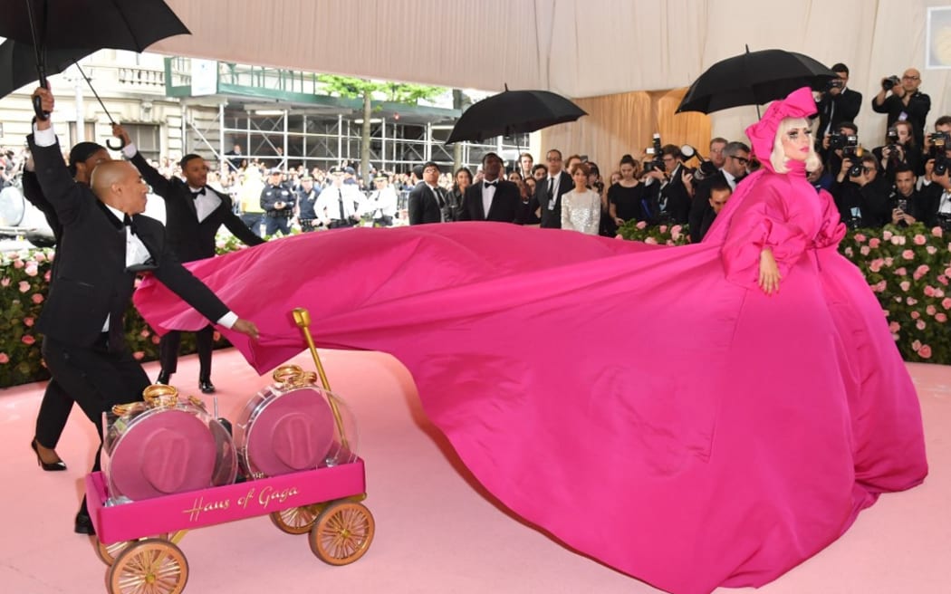 Singer/actress Lady Gaga arrives for the 2019 Met Gala at the Metropolitan Museum of Art on May 6, 2019, in New York.