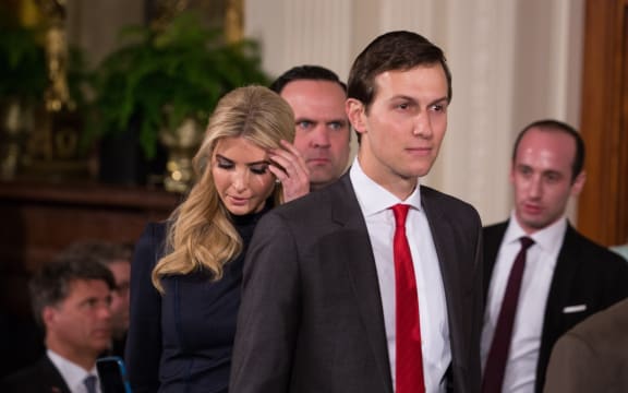 Ivanka Trump, daughter of US President Donald Trump, and her husband, Jared Kushner.
