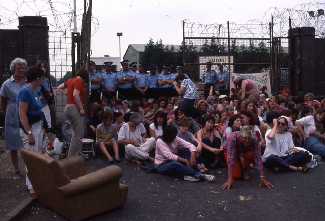 The peaceful protests at Greenham Common in the UK in the 1980's were an inspiration for NZ's lesbian summer camps