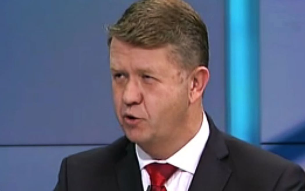 David Cunliffe speaks during the final debate.
