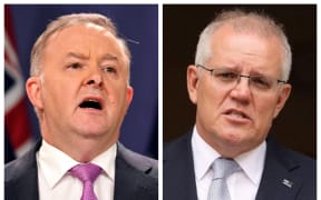 Labor leader Anthony Albanese and Liberal Leader Scott Morrison.