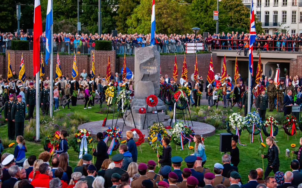 A view of the 75th anniversary of the Battle of Arnhem ceremony, in Arnhem on September 20th, 2019. (Photo by Romy Arroyo Fernandez/NurPhoto)