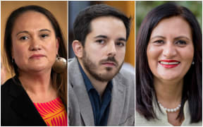 Labour Party's Carmel Sepuloni (left), Green Party's Ricardo Menéndez March (middle) and ACT Party's Dr Parmjeet Parmar.