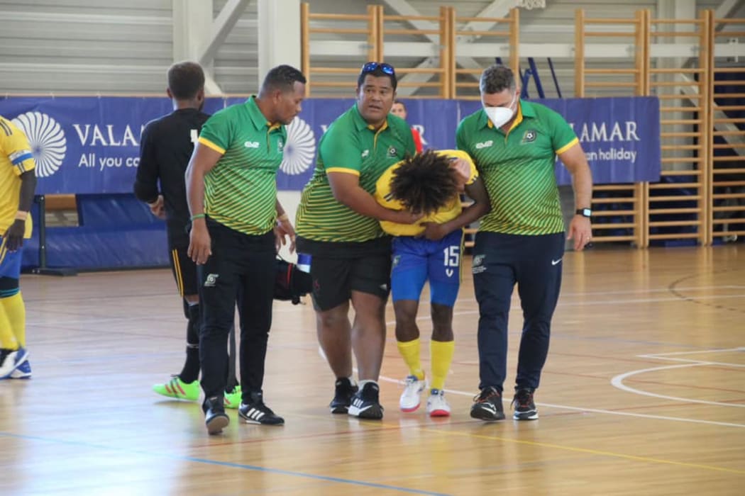 Raphael Lea'i fractured his forearm against Italy.