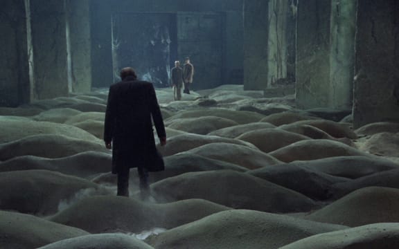 Movie still from Andrei tarkovsky's 1979 film Stalker